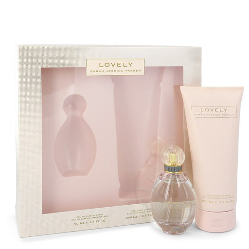 Lovely by Sarah Jessica Parker Gift Set -- 1.7 oz Eau De Parfum Spray + 6.7 oz Body Lotion for Women - Perfume Energy