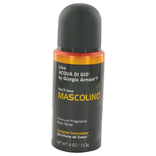Designer Imposters Mascolino by Parfums De Coeur Body Spray 4 oz for Men - Perfume Energy