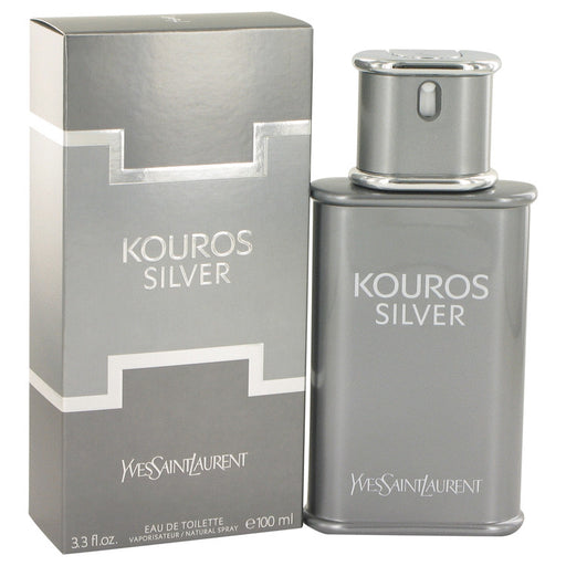Kouros Silver by Yves Saint Laurent Eau De Toilette Spray 3.4 oz for Men - Perfume Energy