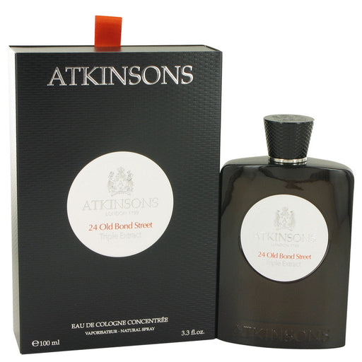 24 Old Bond Street Triple Extract by Atkinsons Eau De Cologne Concentree Spray 3.3 oz for Men - Perfume Energy