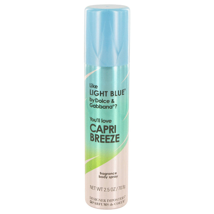 Designer Imposters Capri Breeze by Parfums De Coeur Body Spray 2.5 oz for Women - Perfume Energy