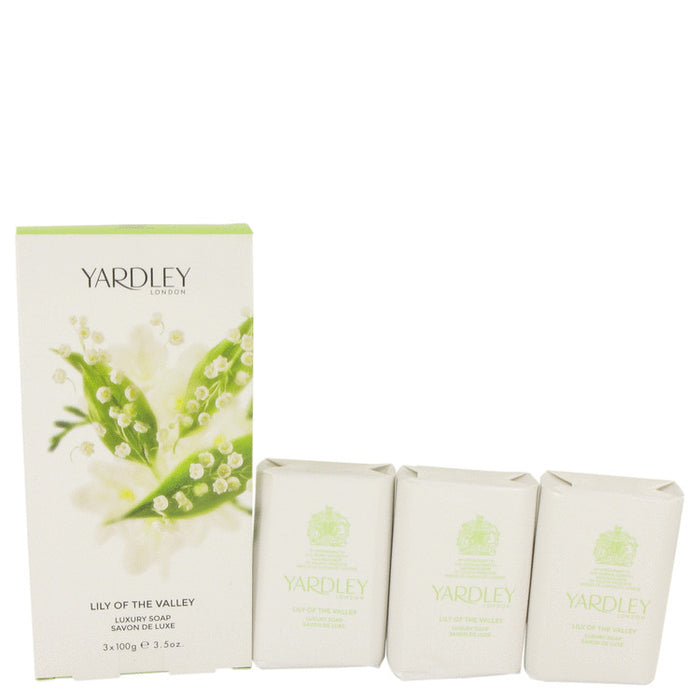 Lily of The Valley Yardley by Yardley London 3 x 3.5 oz Soap 3.5 oz for Women - Perfume Energy