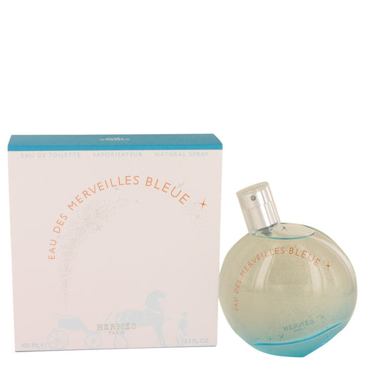 Eau des Merveilles Bleue by Hermes Eau De Toilette Spray 3.4 oz for Women - Perfume Energy