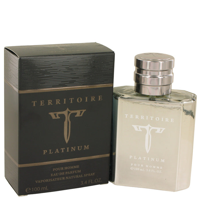 Territoire Platinum by YZY Perfume Eau De Parfum Spray 3.4 oz for Men - Perfume Energy