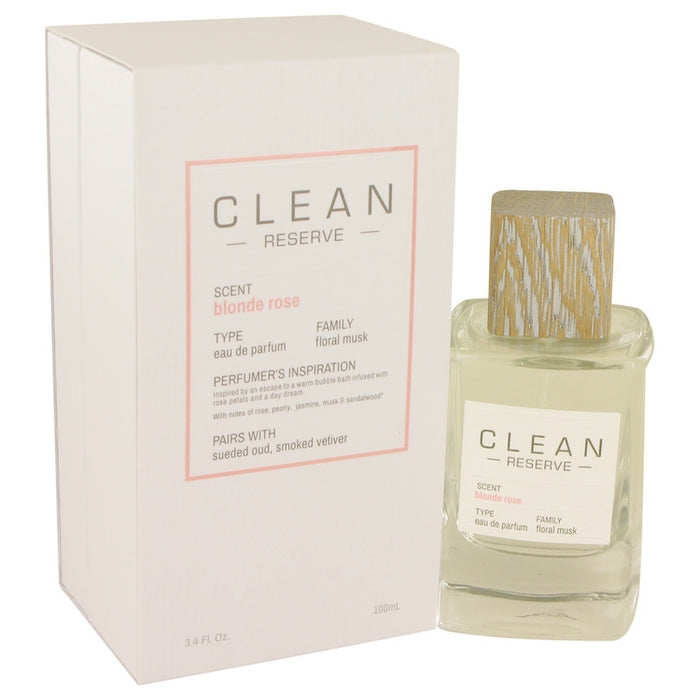 Clean Blonde Rose by Clean Eau De Parfum Spray 3.4 oz for Women - Perfume Energy