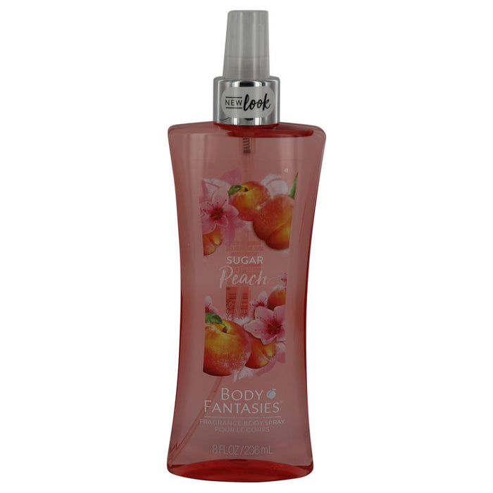 Body Fantasies Signature Sugar Peach by Parfums De Coeur Body Spray 8 oz for Women - Perfume Energy