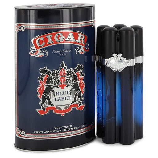 Cigar Blue Label by Remy Latour Eau De Toilette Spray 3.3 oz for Men - Perfume Energy