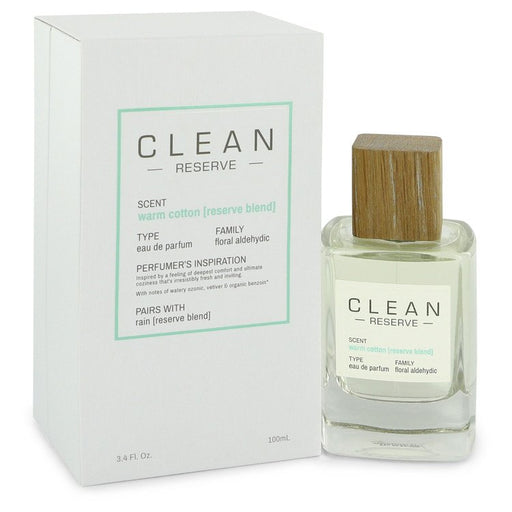 Clean Reserve Warm Cotton by Clean Eau De Parfum Spray 3.4 oz for Women - Perfume Energy