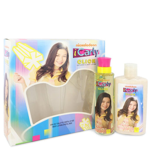 iCarly Click by Marmol & Son Gift Set -- 3.4 oz Eau De Toilette Spray + 8 oz Body Lotion for Women - Perfume Energy
