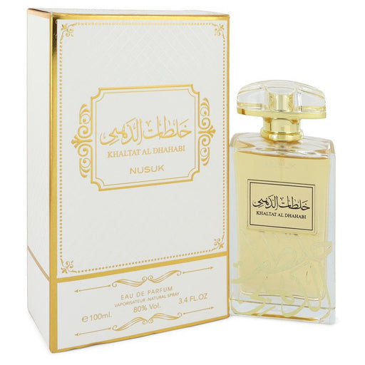 Khaltat Al Dhahabi by Nusuk Eau De Parfum Spray (Unisex) 3.4 oz for Men - Perfume Energy