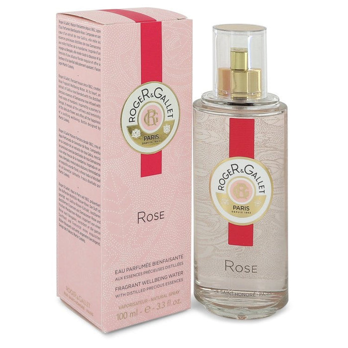 Roger & Gallet Rose by Roger & Gallet Fragrant Wellbeing Water Spray 3.3 oz for Women - Perfume Energy