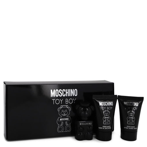 Moschino Toy Boy by Moschino Gift Set -- .17 oz Mini EDP + .8 oz Shower Gel + .8 oz After Shave Balm for Men - Perfume Energy