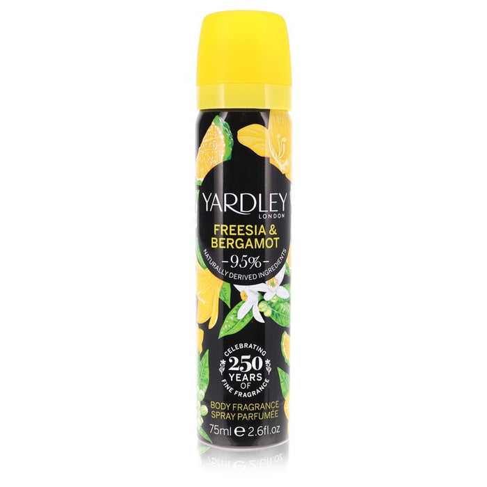 Yardley Freesia & Bergamot by Yardley London Body Fragrance Spray 2.6 oz for Women - Perfume Energy