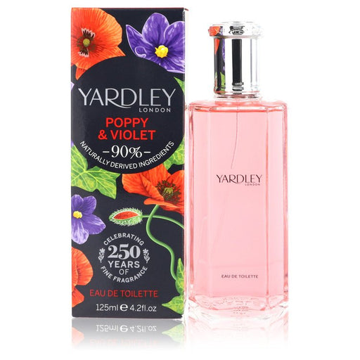 Yardley Poppy & Violet by Yardley London Eau De Toilette Spray 4.2 oz for Women - Perfume Energy