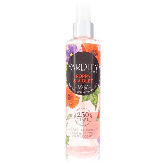Yardley Poppy & Violet by Yardley London Body Mist 6.8 oz for Women - Perfume Energy