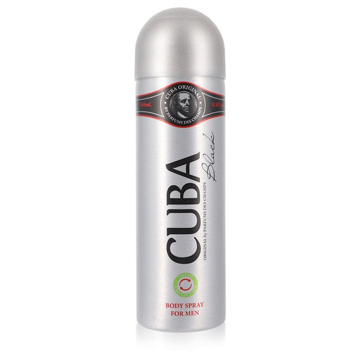 CUBA Black by Fragluxe Body Spray 6.6 oz for Men - Perfume Energy