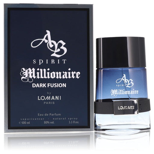 Spirit Millionaire Dark Fusion by Lomani Eau De Parfum Spray 3.3 oz for Men - Perfume Energy