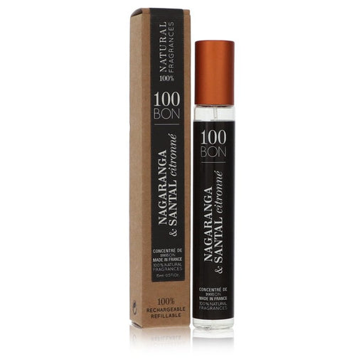 100 Bon Nagaranga & Santal Citronne by 100 Bon Mini Concentree De Parfum (Unisex Refillable) .5 oz for Men - Perfume Energy