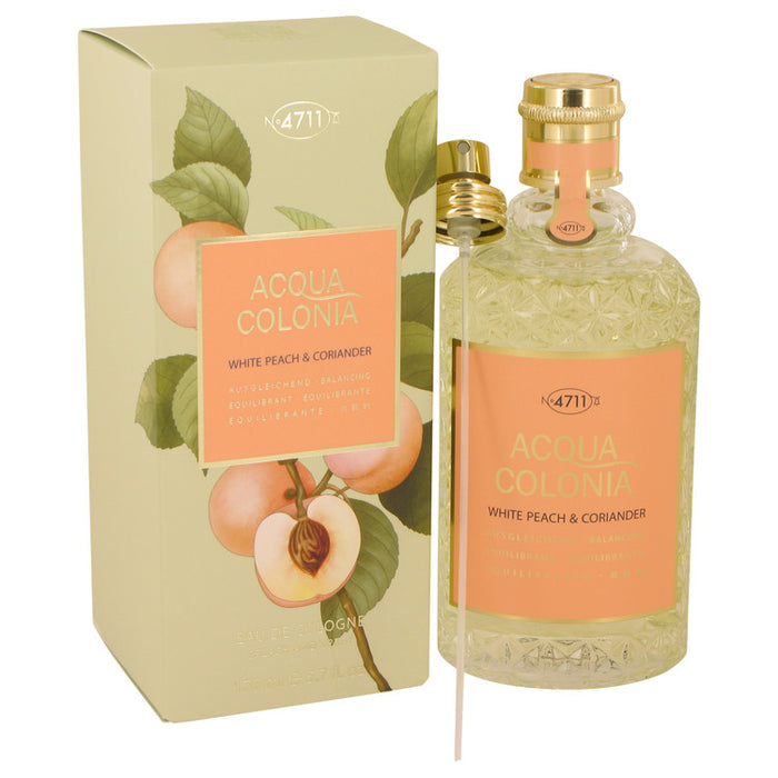 4711 Acqua Colonia White Peach & Coriander by Maurer & Wirtz Eau De Cologne Spray for Women - Perfume Energy