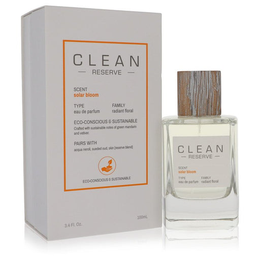 Clean Reserve Solar Bloom by Clean Eau De Parfum Spray (Unisex) 3.4 oz for Women - Perfume Energy