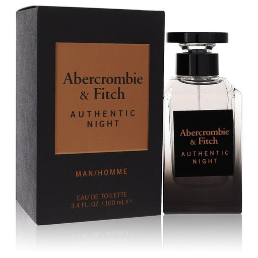 Abercrombie & Fitch Authentic Night by Abercrombie & Fitch Eau De Toilette Spray 3.4 oz for Men - Perfume Energy