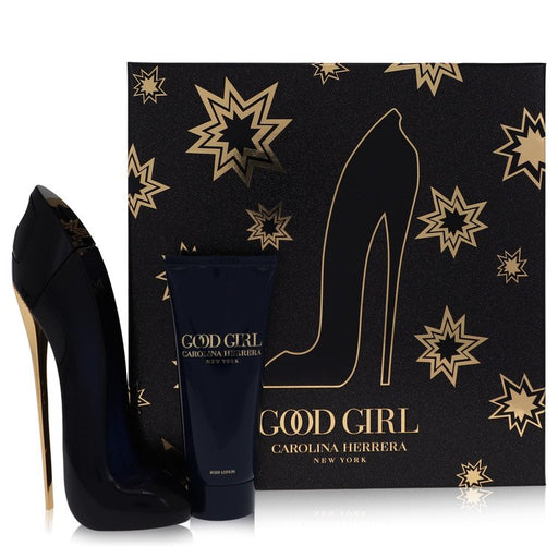 Good Girl by Carolina Herrera Gift Set -- 2.7 oz Eau De Parfum Spray + 3.4 oz Body Lotion for Women - Perfume Energy