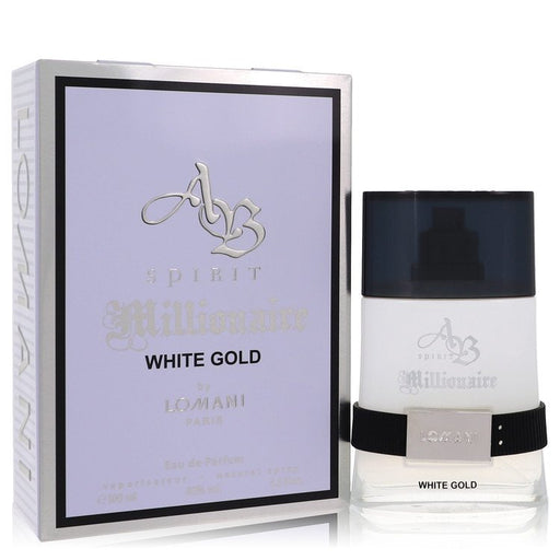 Ab Spirit Millionaire White Gold by Lomani Eau De Parfum Spray 3.3 oz for Men - Perfume Energy