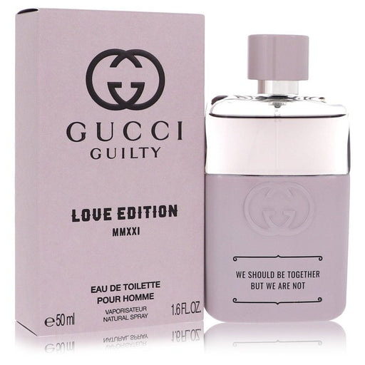 Gucci Guilty Love Edition MMXXI by Gucci Eau De Toilette Spray 1.6 oz for Men - Perfume Energy