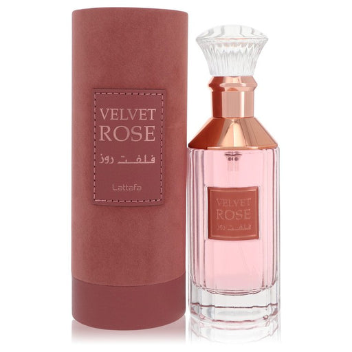 Lattafa Velvet Rose by Lattafa Eau De Parfum Spray (Unisex) 3.4 oz for Women - Perfume Energy