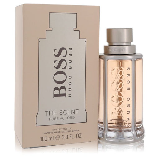 Boss The Scent Pure Accord by Hugo Boss Eau De Toilette Spray 3.3 oz for Men - Perfume Energy